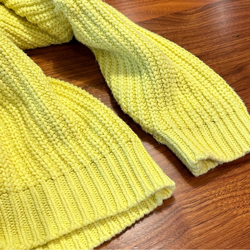 Free People Yellow Oversized Chunky Shaker Sweater - Picture 6 of 8